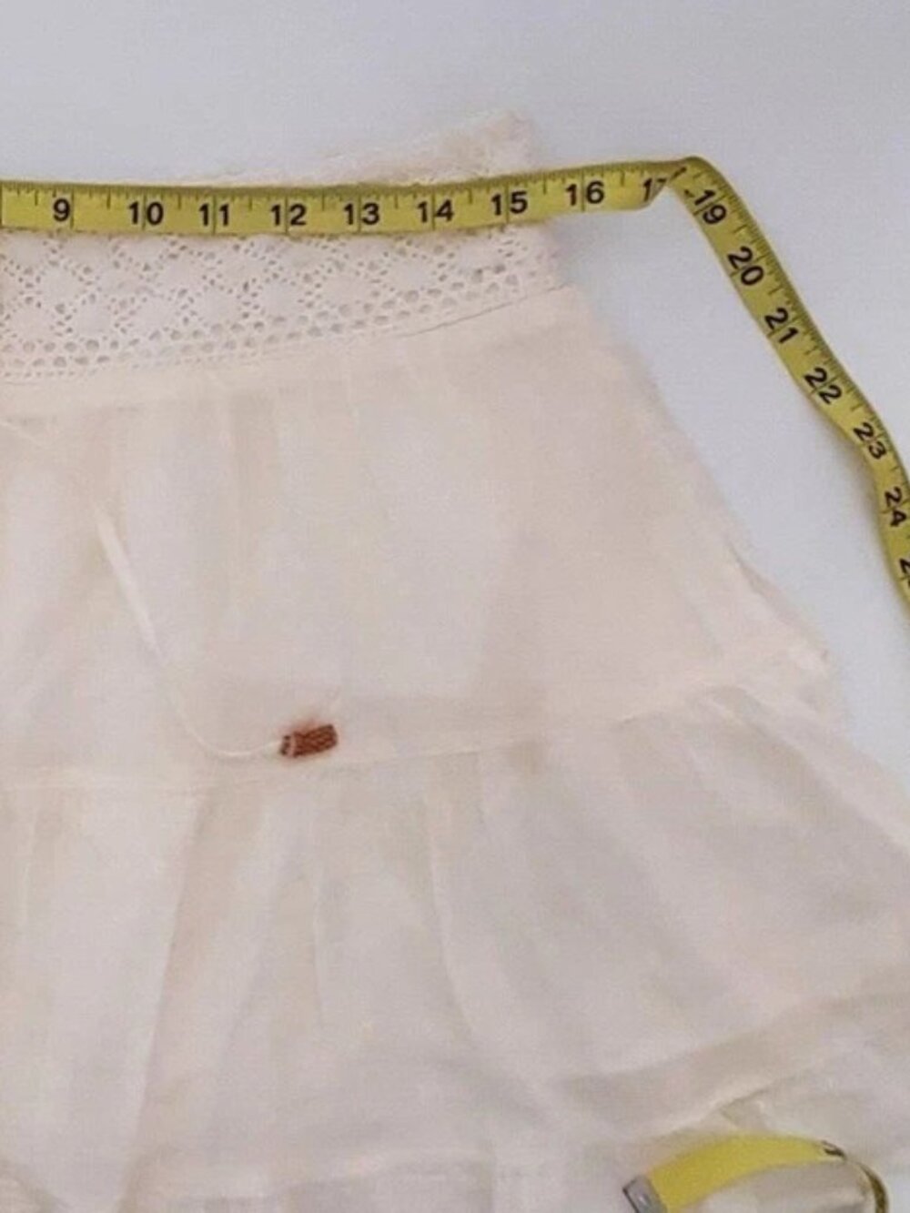 Free People Zaria Set Tank Top & Mini Skirt Set Ivory Size Large NWT - Picture 9 of 11